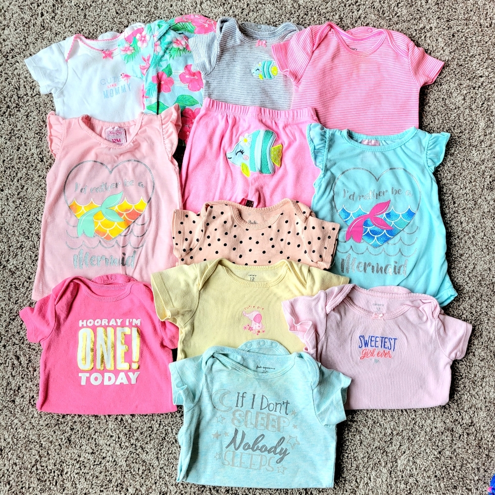 Baby Girls 12 month Summer Clothing Lot